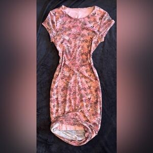 No Boundaries Pink Floral Mini Dress